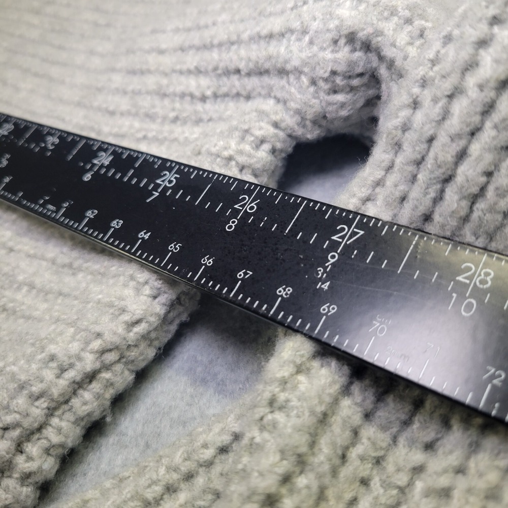 Pilcro and the Letterpress Grey Ribbed Cowl Neck Oversized Sweater Size Large - Picture 3 of 8